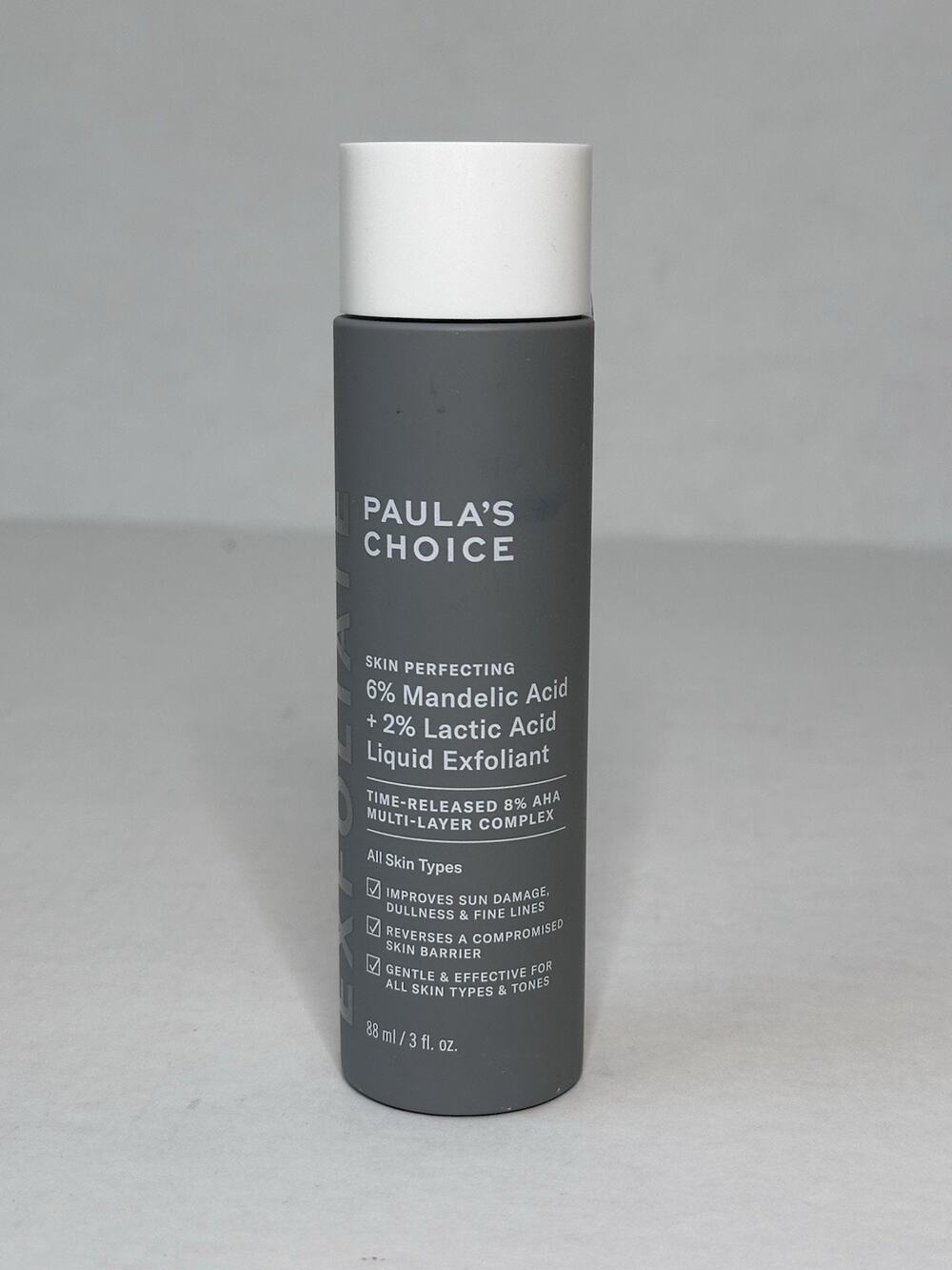 PAULA'S CHOICE 6% MANDELIC ACID + 2% LACTIC ACID LIQUID EXFOLIANT 3 OZ SEALED
